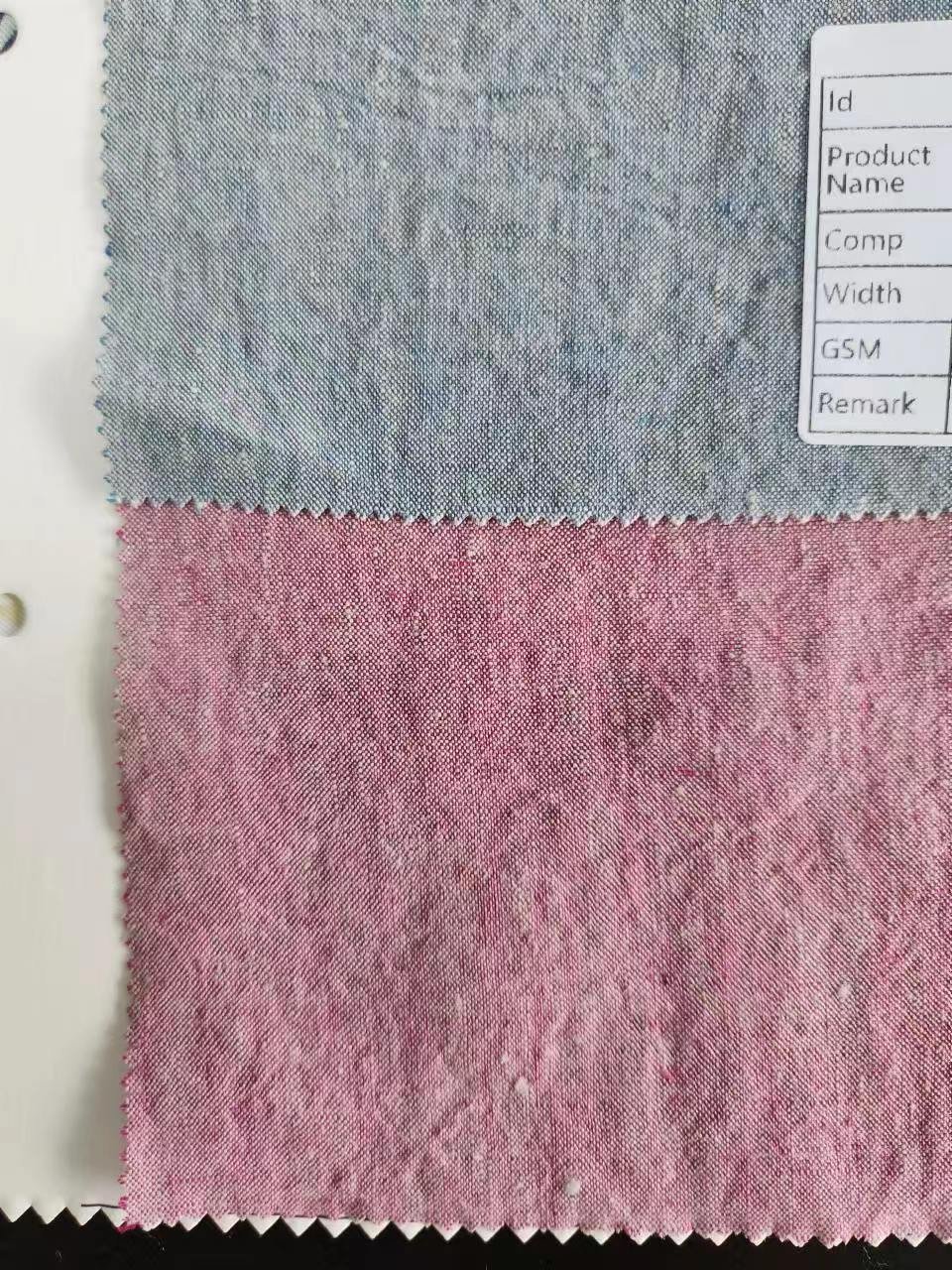 instock colors 100 linen fabric for luxury clothing