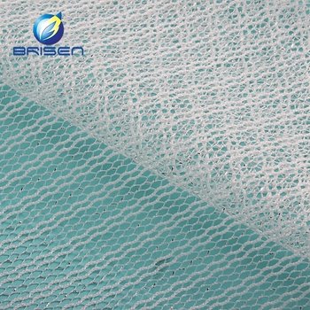 Supplier 100% Polyester Fabrics White Modern Upholstery Silver Metal Fiber Tulle Fabrics