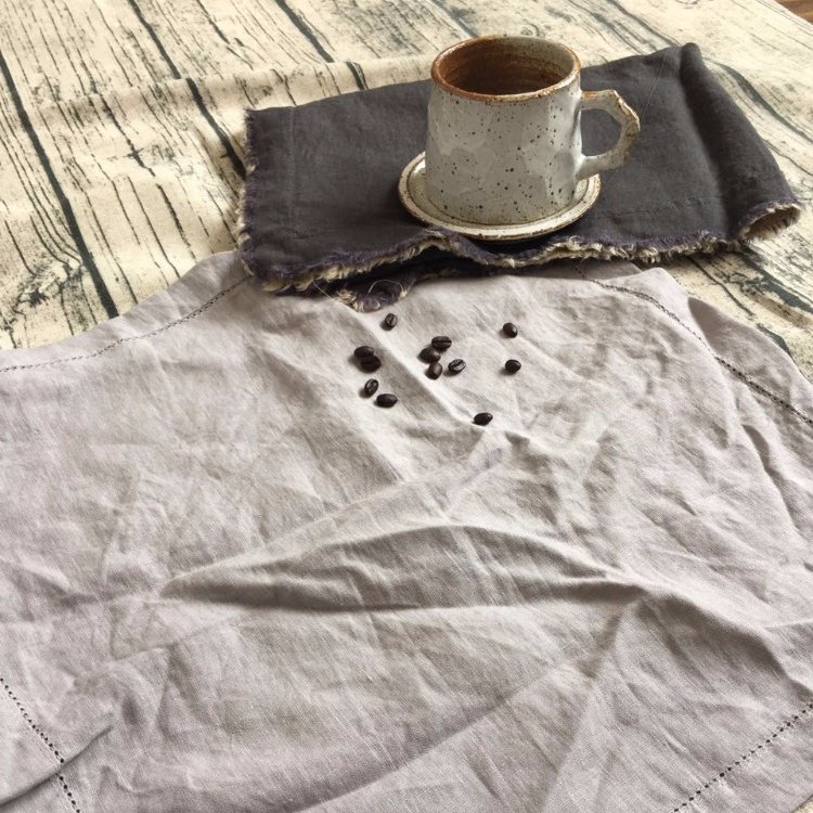 Luxury 100% European Flax LInen Custom Napkin And Tablecloth For Kitchen