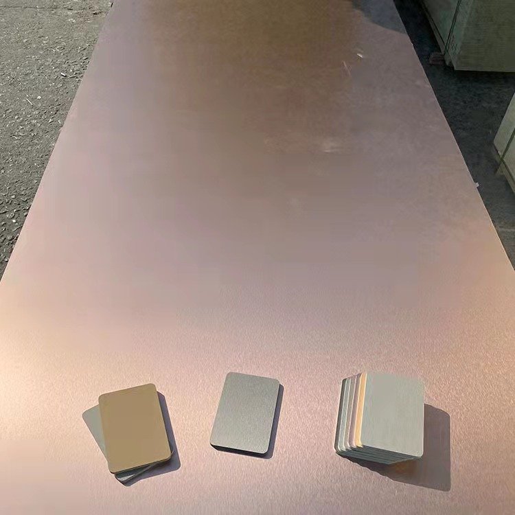 Interior Decoration Co-extruded WPC Plate Brushed Metal Texture PVC Anti-scratch Bamboo Charcoal Fiber Board Mirror Wall Panel