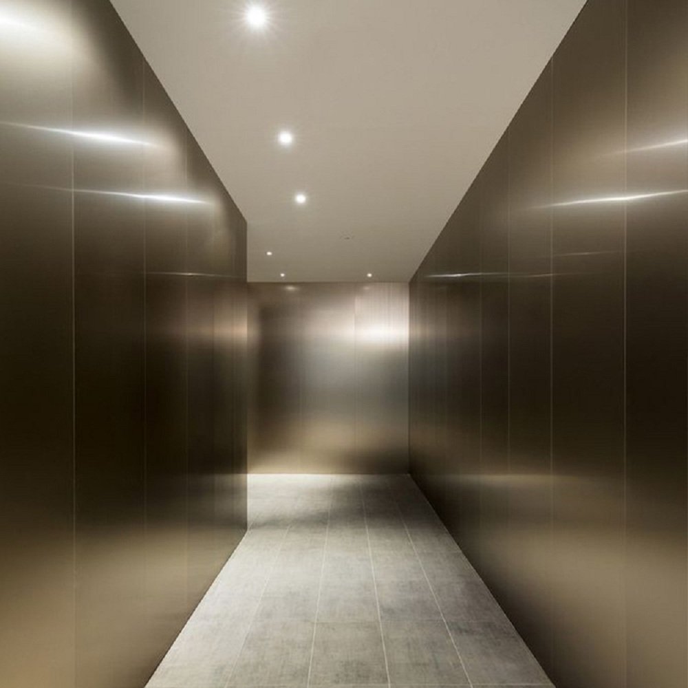 Interior Decoration Co-extruded WPC Plate Brushed Metal Texture PVC Anti-scratch Bamboo Charcoal Fiber Board Mirror Wall Panel