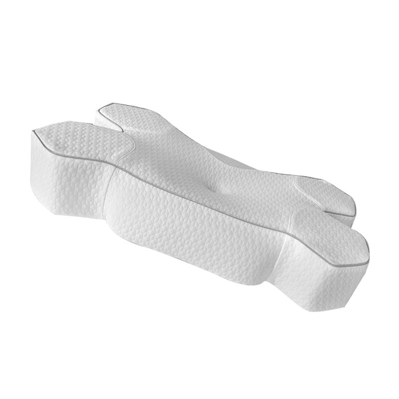 Custom Logo Comfortable Sleeping Orthopedic Memory Foam Pillow Top Silk Bamboo Pillows for Travel with Relief from Neck Pain