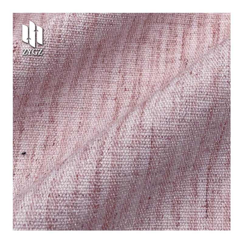 Fashion Linen Polyester Blending-spun Stripe Stretch Fabric Wholesale for Autumn Women's Dress Clothing T-shirt