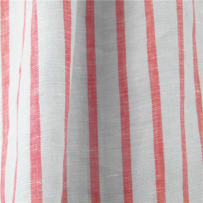Support OEM service 55%linen 45%cotton blend woven fabric for clothes