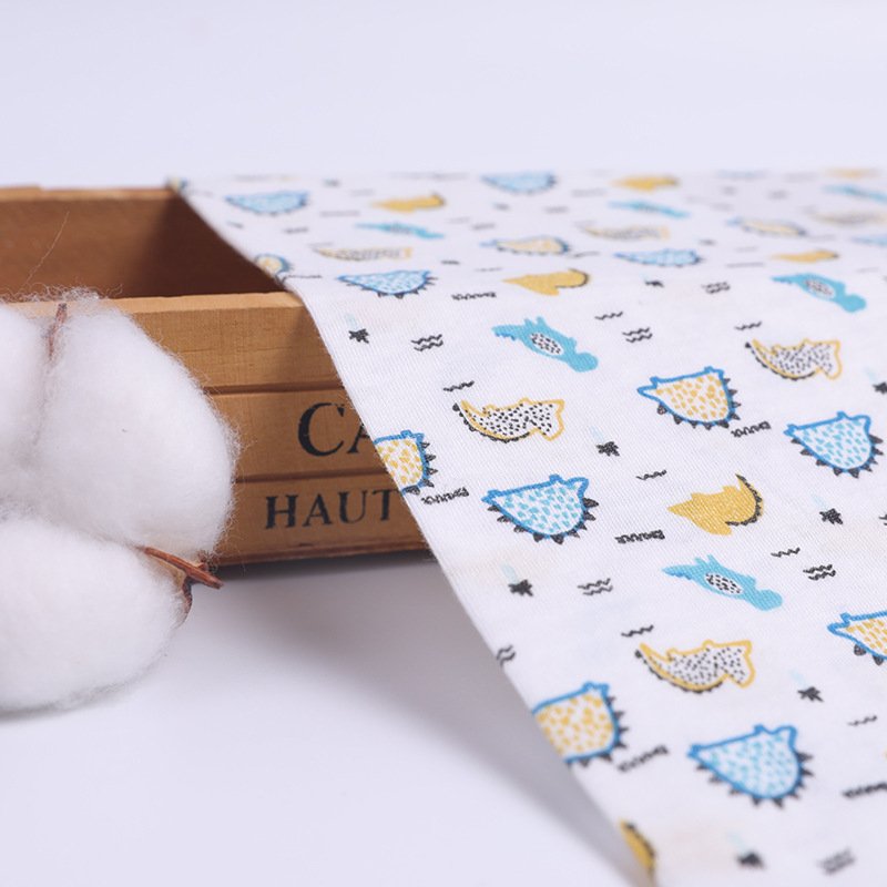 Wholesale Jersey Knitted Textile 250gsm 95% Bamboo Viscose 5% Spandex Print Fabric Fibers for Pyjamas