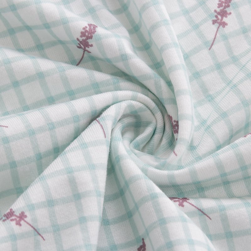 Wholesale Jersey Knitted Textile 250gsm 95% Bamboo Viscose 5% Spandex Print Fabric Fibers for Pyjamas