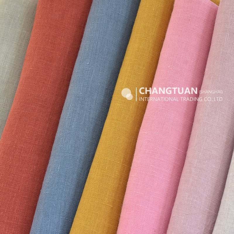 Wholesale Stonewashed Linen Fabric High Quality Pure Linen Fabric For Clothes Dress