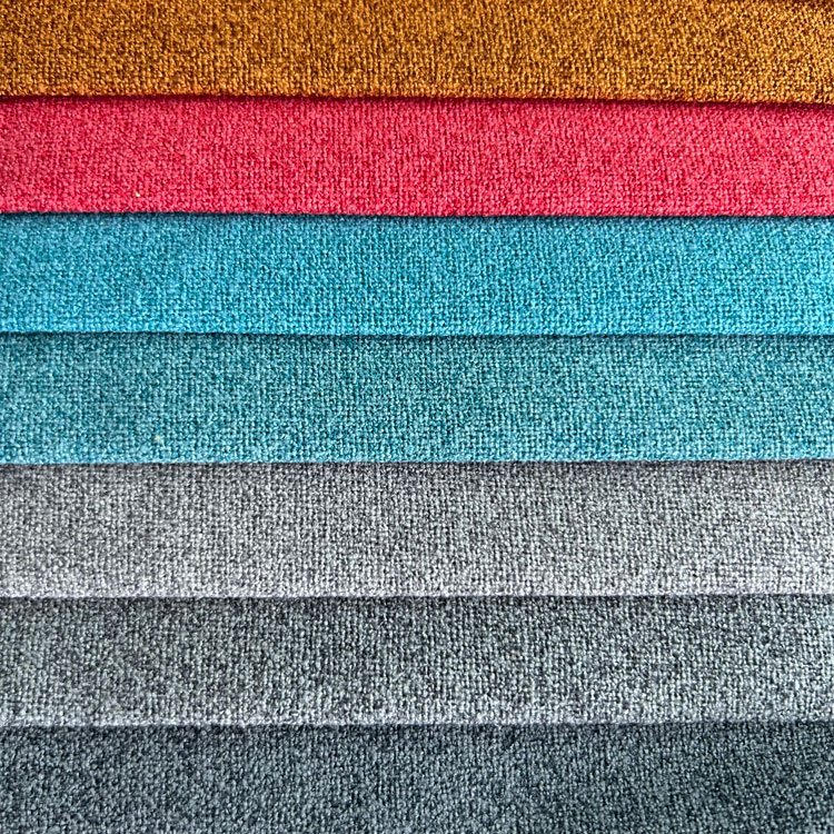 Free Sample Home Textile Decorative Faux Linen Fabric Sofa Upholstery Linen Fabric Sample
