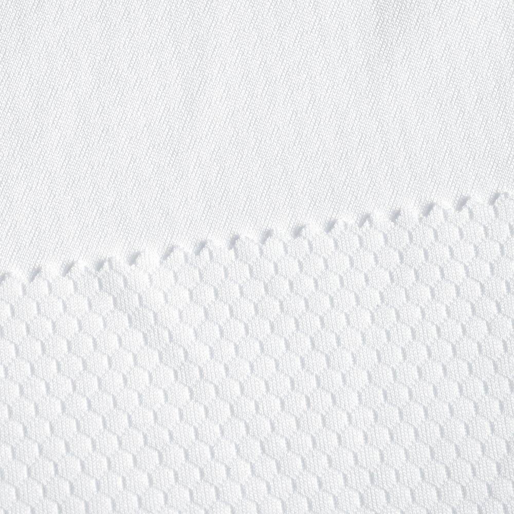 Eco-friendly Dry Fit Wicking 100% Recycled Polyester Jacquard Honeycomb Football Sports Mesh Fabric For Soccer Jersey