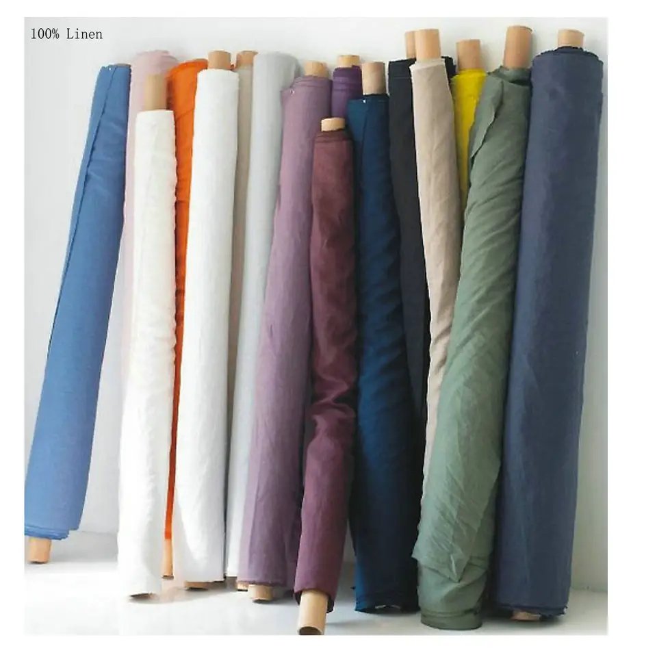 280CM 110inch Wide Linen fabric wholesale 100% pure linen Bedding Fabric washed linen fabric 170GSM