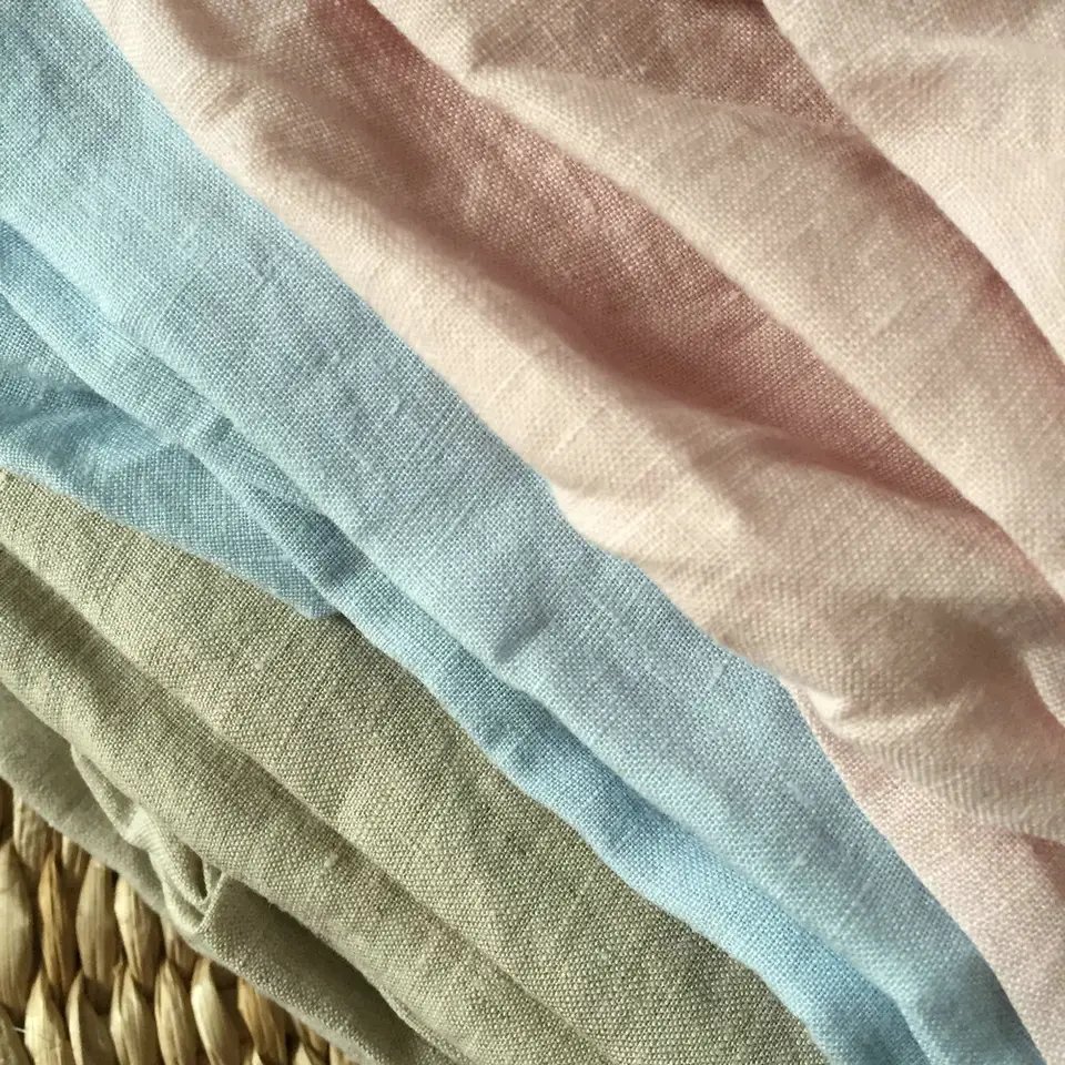 280CM 110inch Wide Linen fabric wholesale 100% pure linen Bedding Fabric washed linen fabric 170GSM