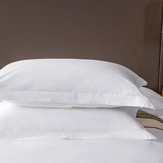 Hotel 4-piece set of homestay bedding 60 count cotton white satin duvet covers bed sheets hotel linen