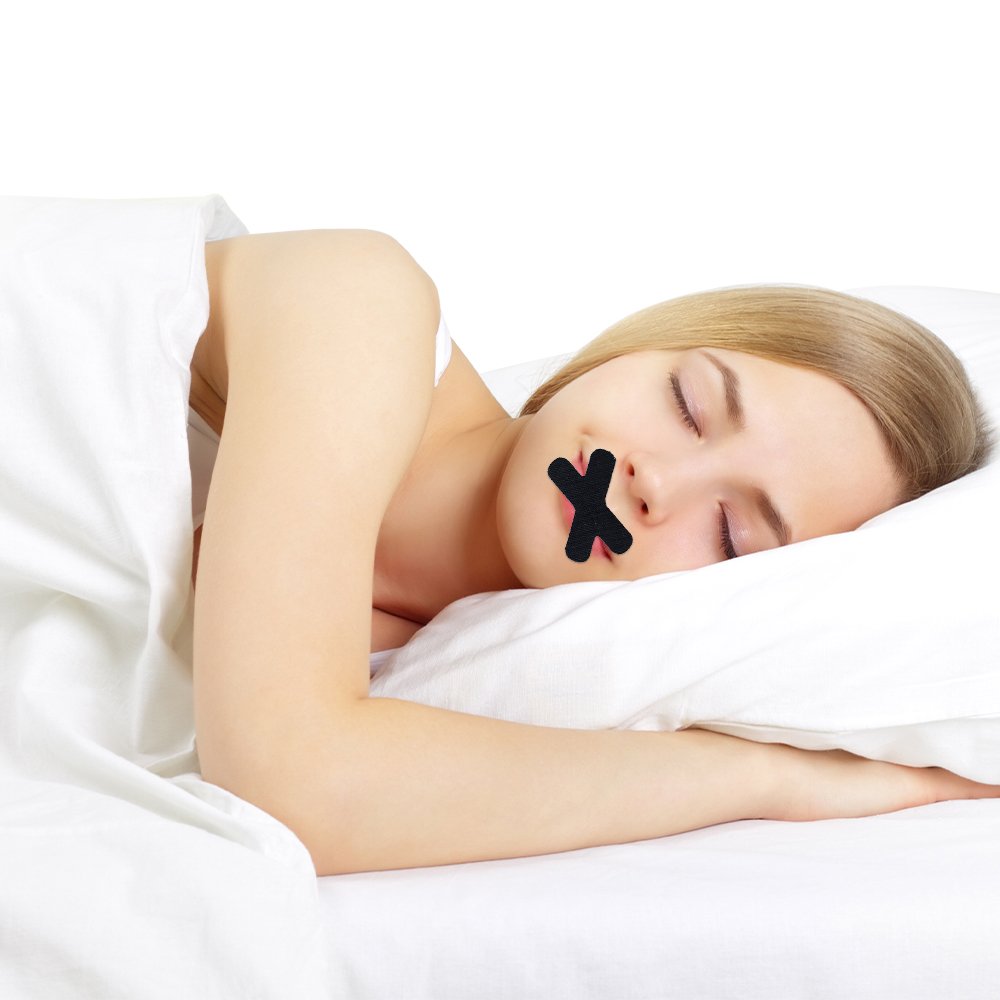 strong adhesive mouth tape for stop snoring different shapes and colors H and oval shape patches for better sleeping