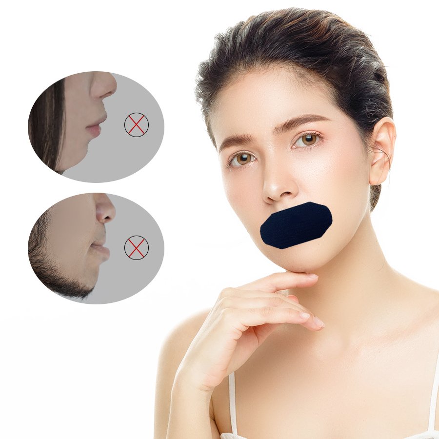 strong adhesive mouth tape for stop snoring different shapes and colors H and oval shape patches for better sleeping