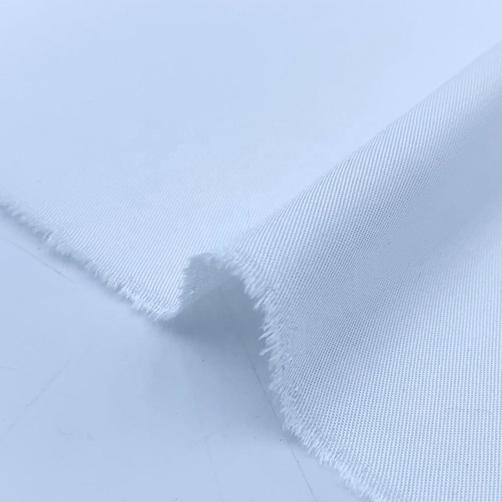 OEM ODM 100 Bamboo Fabric 125GSM White Twill Soft Hand Feel Cool Feeling Finish 100% Organic Bamboo Fiber Fabric for Beddings