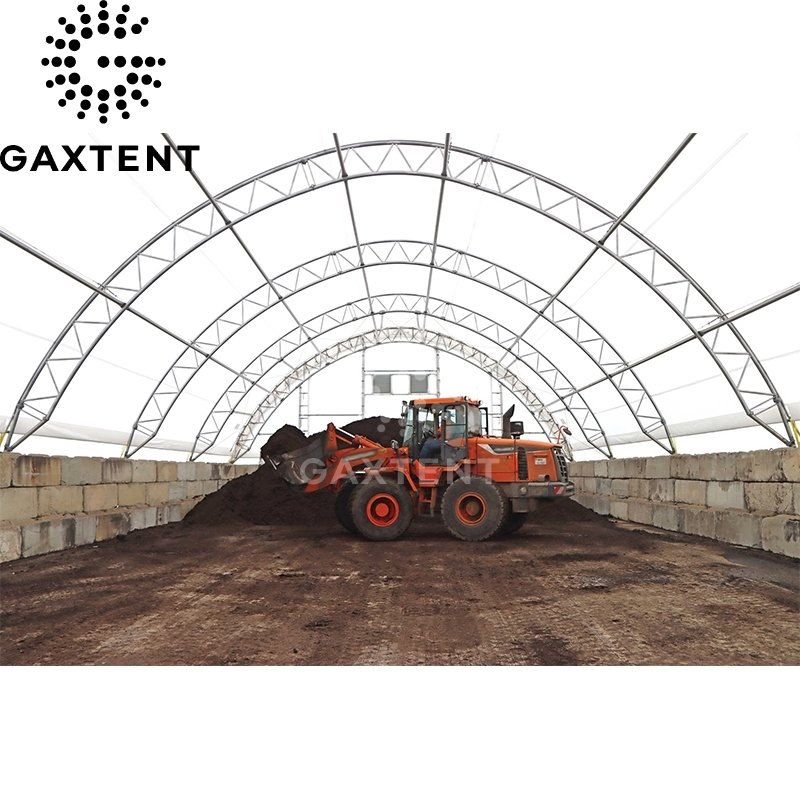 Custom 40Ft Container Shelter Pvc Cover Aluminum Alloy Structure Metal Dome Shelter Waterproof Pvc Coating