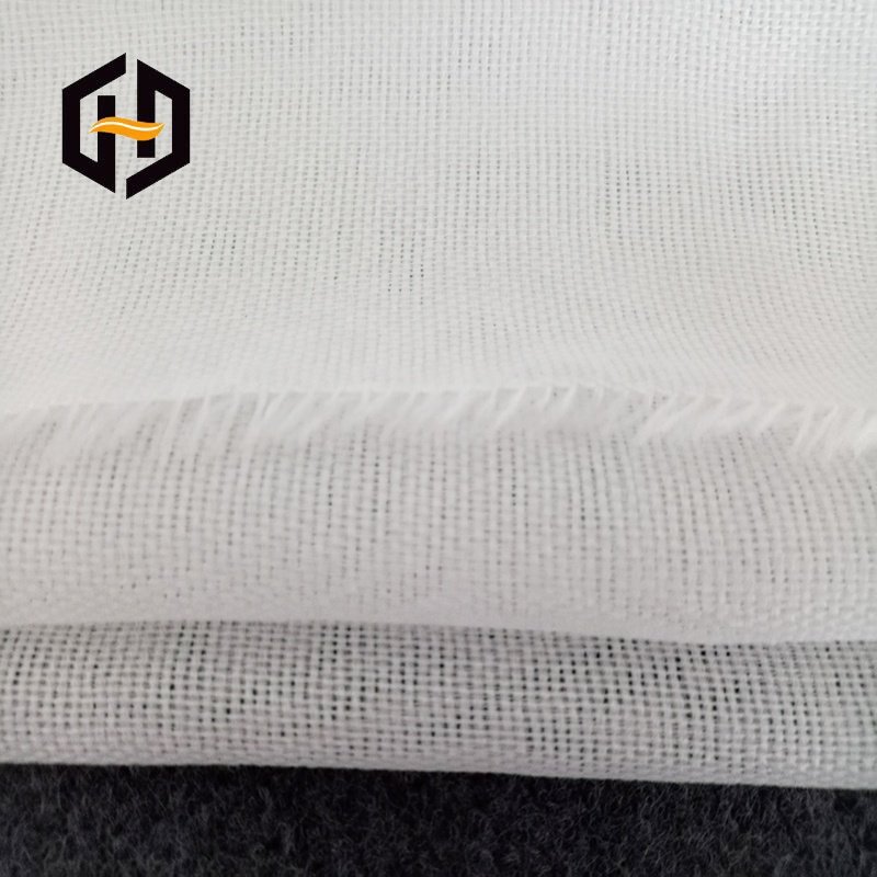 Factory sales white 100% polyester air mesh fabric carpet backing grey cloth lining