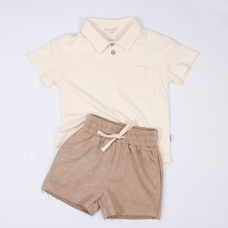 Custom Private Label Vintage Boutique Baby Clothing Bamboo Cotton Toddler Baby Clothing Sets Manufacturers For 6-12 Months