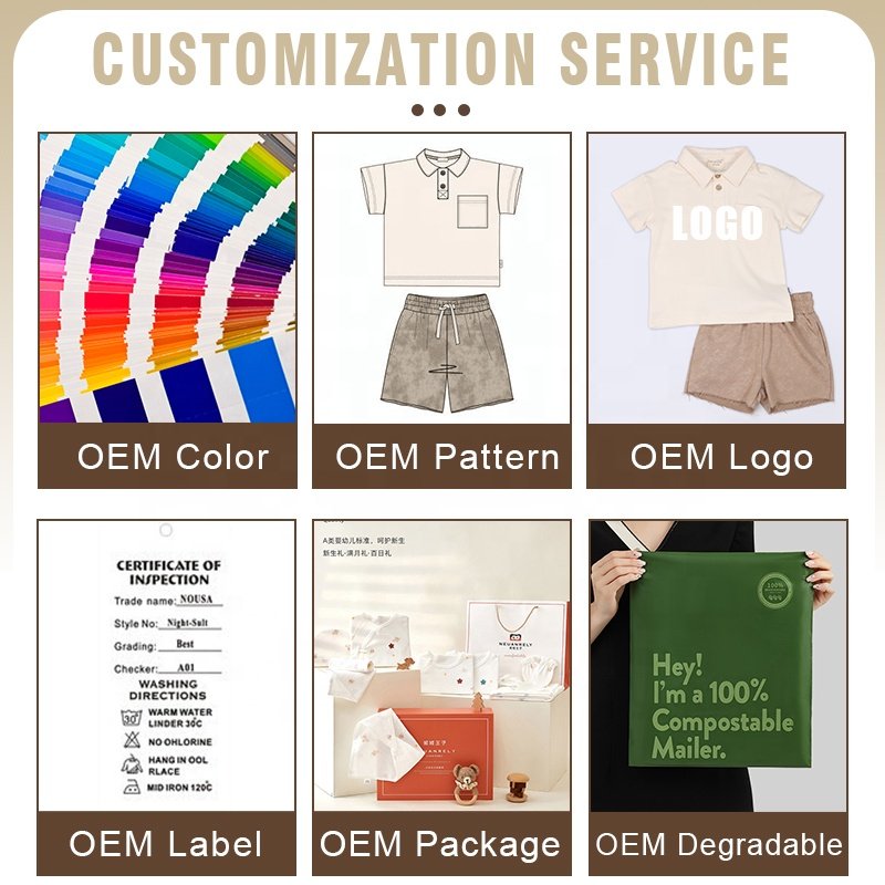 Custom Private Label Vintage Boutique Baby Clothing Bamboo Cotton Toddler Baby Clothing Sets Manufacturers For 6-12 Months