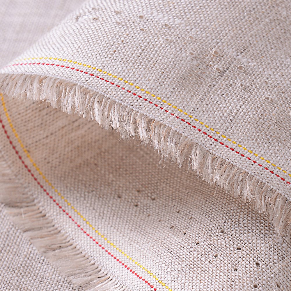100% French linen fabric plain dyed woven pure linen for women men shirt dress pants bread bags eco shopping bags yarn 14*14
