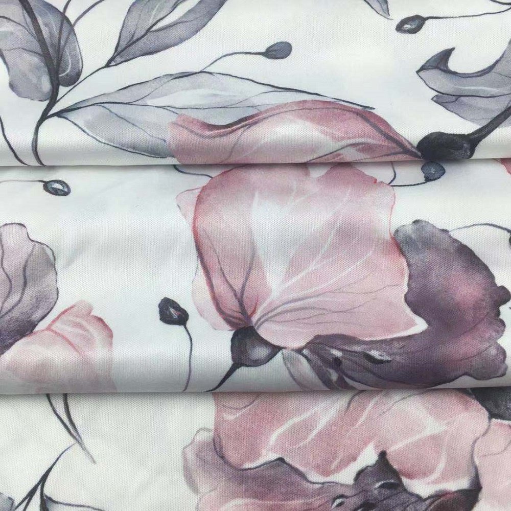 USA Hot Sale 100% Polyester Double Knit Interlock Knitted Fabric Newspaper Print Dress Fabric for Women's Dresses & Skirts