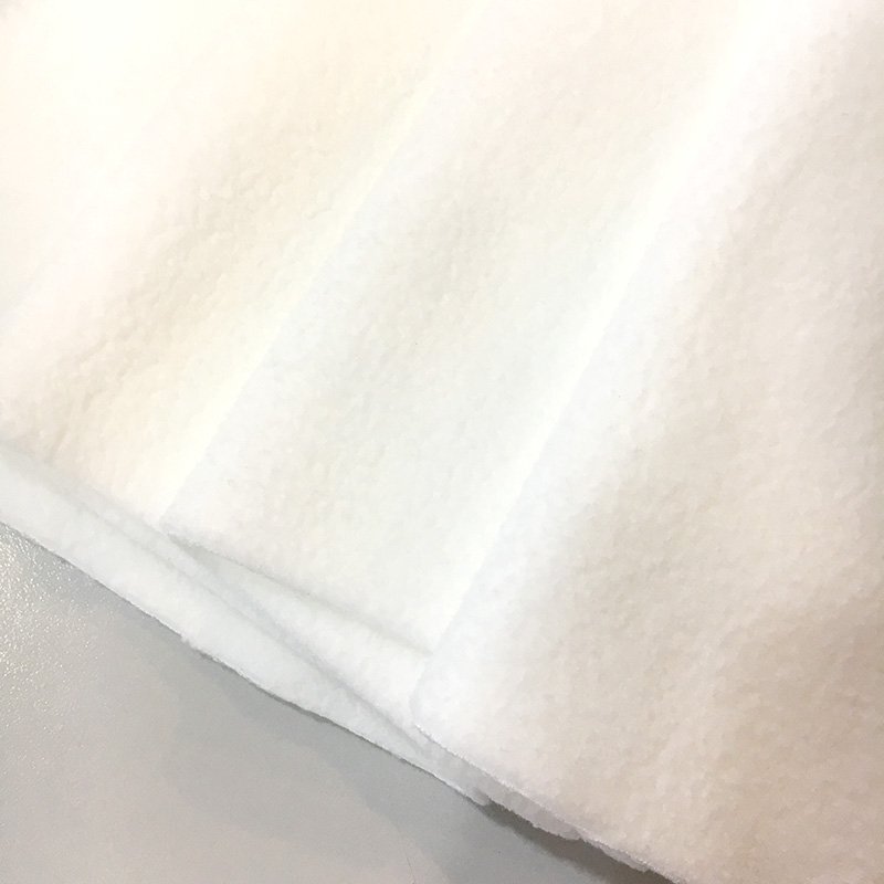 Wholesale 100% Polyester White Color Knitted Coral Polar Terry Plush Circle Fleece Fabric
