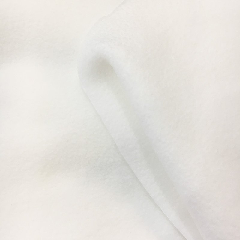 Wholesale 100% Polyester White Color Knitted Coral Polar Terry Plush Circle Fleece Fabric