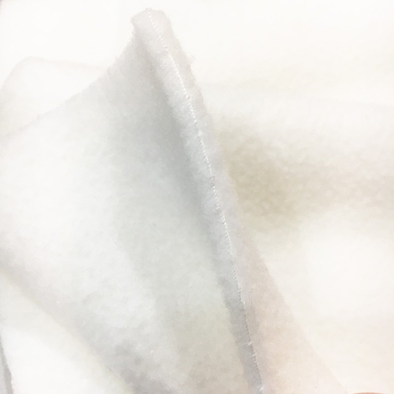 Wholesale 100% Polyester White Color Knitted Coral Polar Terry Plush Circle Fleece Fabric