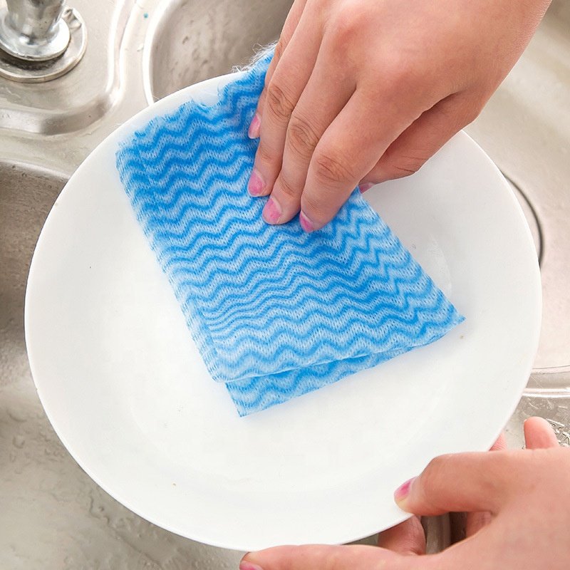 Multipurpose Nonwoven Fabric OTP Kitchen & House Cleaning Cloth Washcloth Towel Dish Usage Free Sample