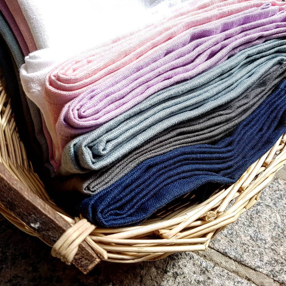 2024 Plaid all'ingrosso oeko-tex personalizzata 100% lavato tessuto di lino floreale di lusso per labbigliamento