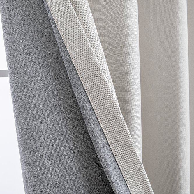280cm 110-Inch Luxury Modern Style 25 Colors Cotton Linen Look Drapes and Blackout Curtains Roll Packed for Hotels Bedrooms