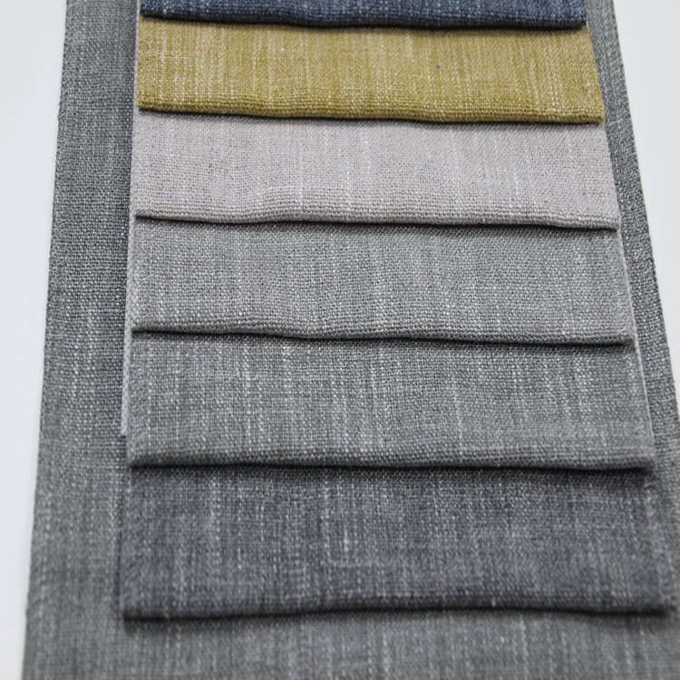 Wholesale Breathable Skin-friend Low MOQ Newest Viscose fibre linen fabric upholstery fabric sofa fabric