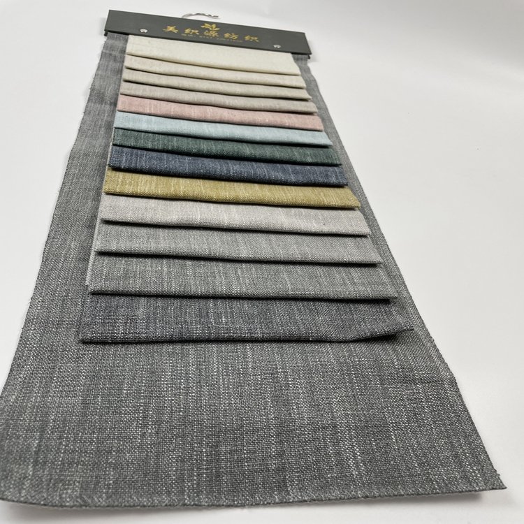 Wholesale Breathable Skin-friend Low MOQ Newest Viscose fibre linen fabric upholstery fabric sofa fabric