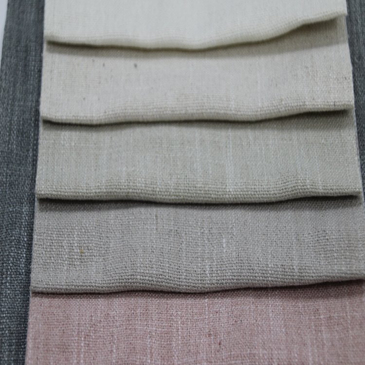 Wholesale Breathable Skin-friend Low MOQ Newest Viscose fibre linen fabric upholstery fabric sofa fabric