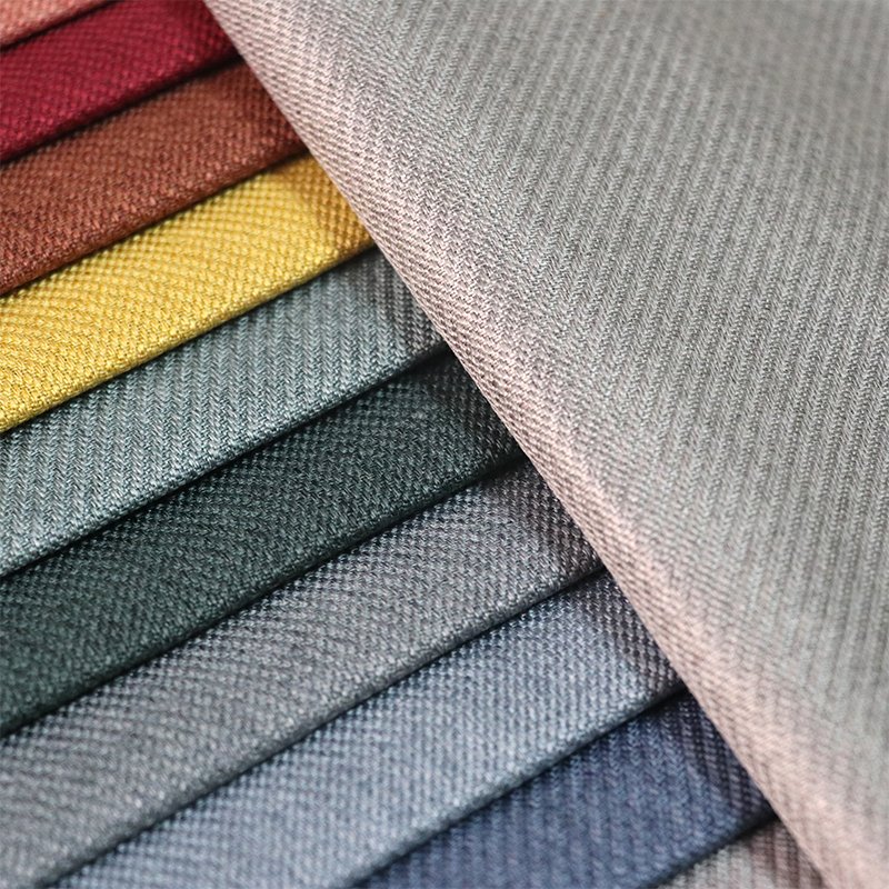 2476 Home Upholstery 240gsm 100% Polyester Woven Customized Waterproof Fake Linen Sofa Fabric for Bedding