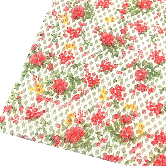 100% Polyester 3D Spacer Air Hole Mesh Fabric Discharging Printed For Sports Shoes Interlining