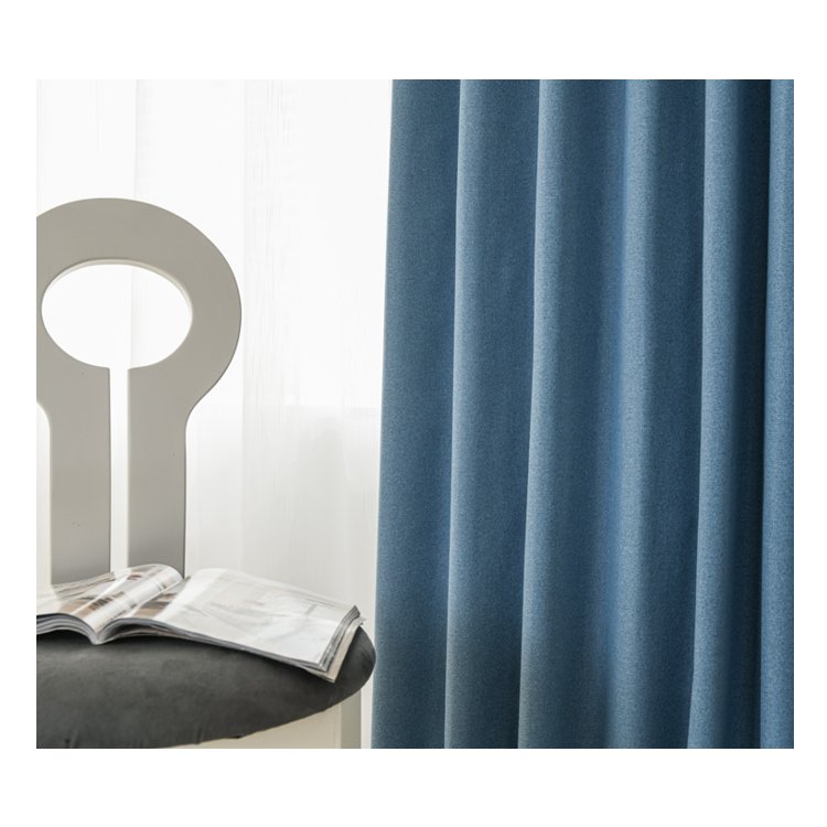Cost Effective Cotton-Like Linen Fabric Printed Multi-Coloured Yarn Bedroom Curtains Beautiful Linen 100% Blackout Curtains