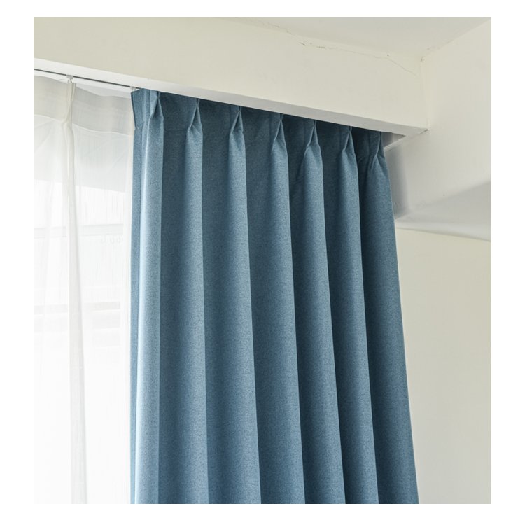 Cost Effective Cotton-Like Linen Fabric Printed Multi-Coloured Yarn Bedroom Curtains Beautiful Linen 100% Blackout Curtains