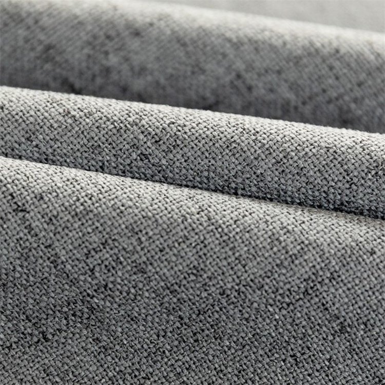 100% Blackout Royal Quality Linen Fabric Roll Textiles Thermal Insulated Curtain Fabric for The Living Room