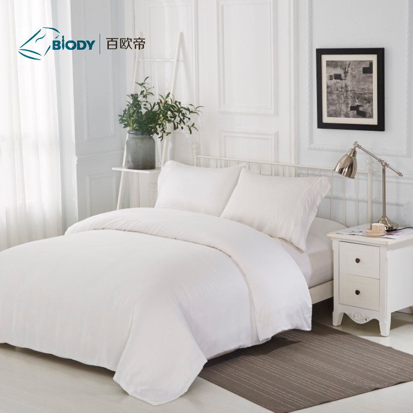 Silky Organic 100%Bamboo fiber Sheet Sets oekotex Cooling Bed Sheet for Duvet Cover set