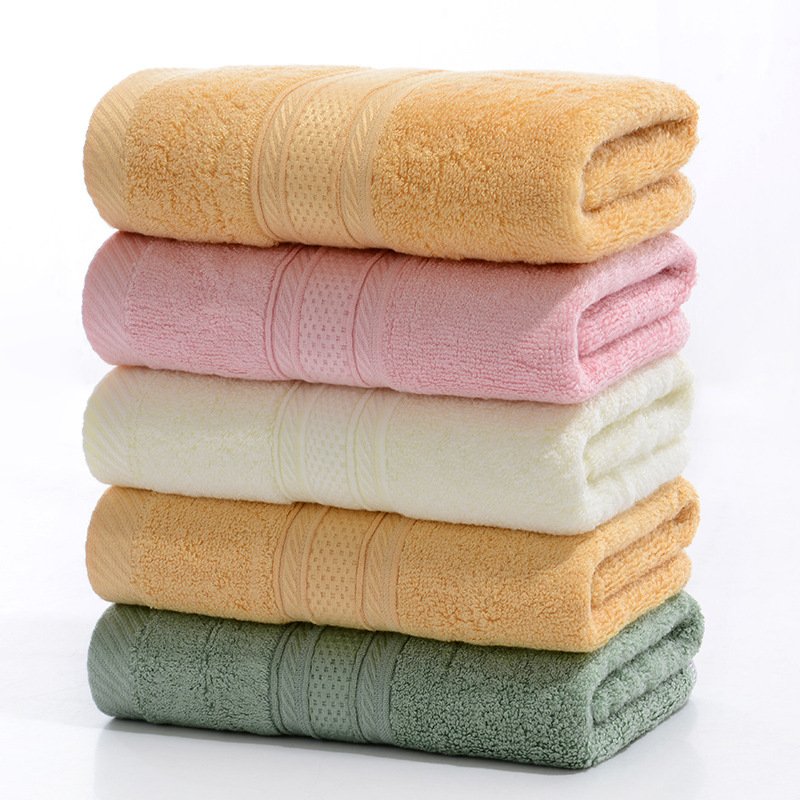 High quality soft 100% bamboo cotton towel custom logo Hotel home bamboo face bath towels set