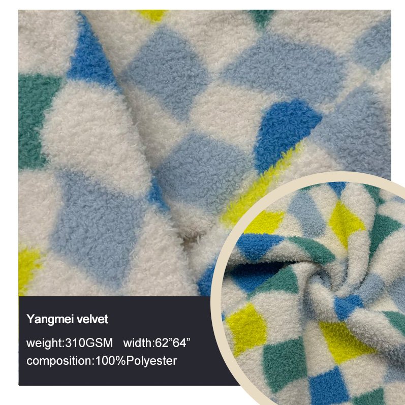 2024 The latest 100% polyester soft breathable fabric is available in custom colors for home wear and blankets