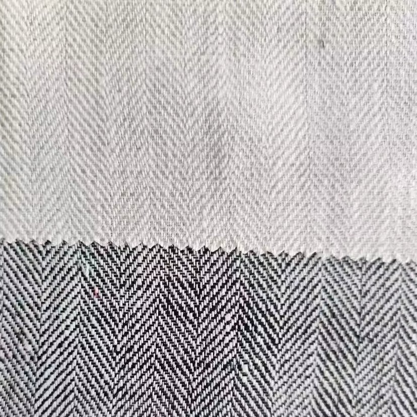 100 linen herringbone twill fabric for luxury garment