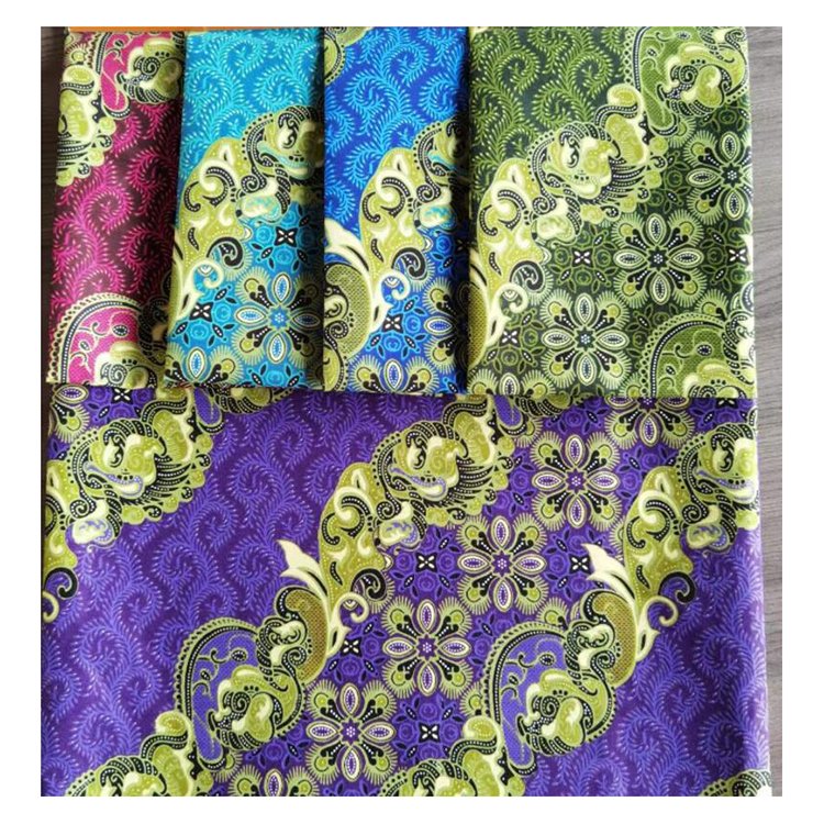 African customized ankara polyester real wax print fabric java