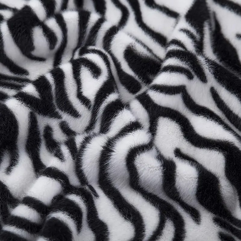 MUSA High Quality Super Soft Fabric Velvet Tiger Pattern Spandex Velvet Fabrics