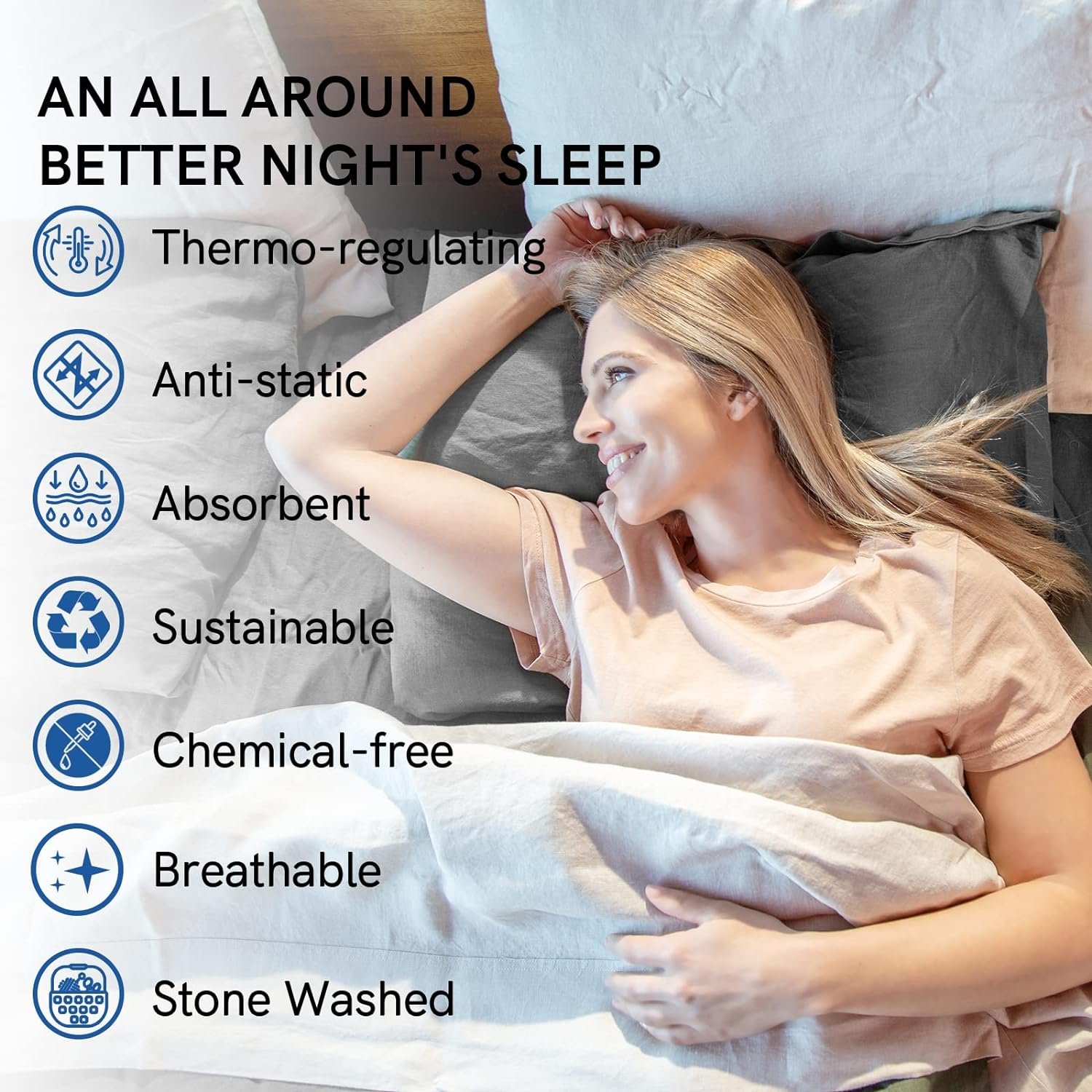Cloudland Microfiber Bamboo Sheets Copper Bamboo Bed Sheet Set Natural Organic Bamboo Linen Bed Sheet