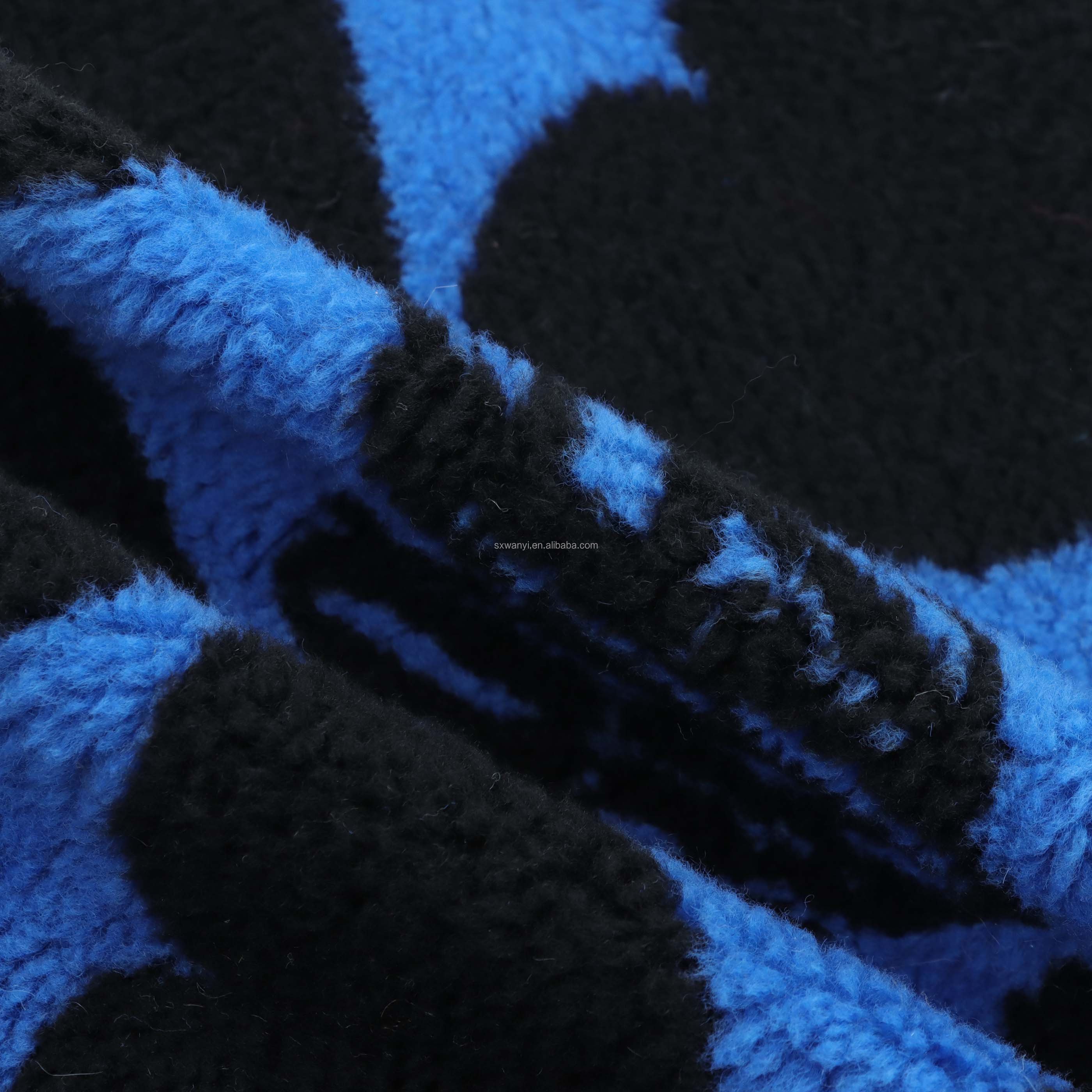 Recycled Free customization 100 Polyester Fabric Fleece Jacquard polar sherpa Fabric for Shoes Clothing And Hats Toys Home Texti