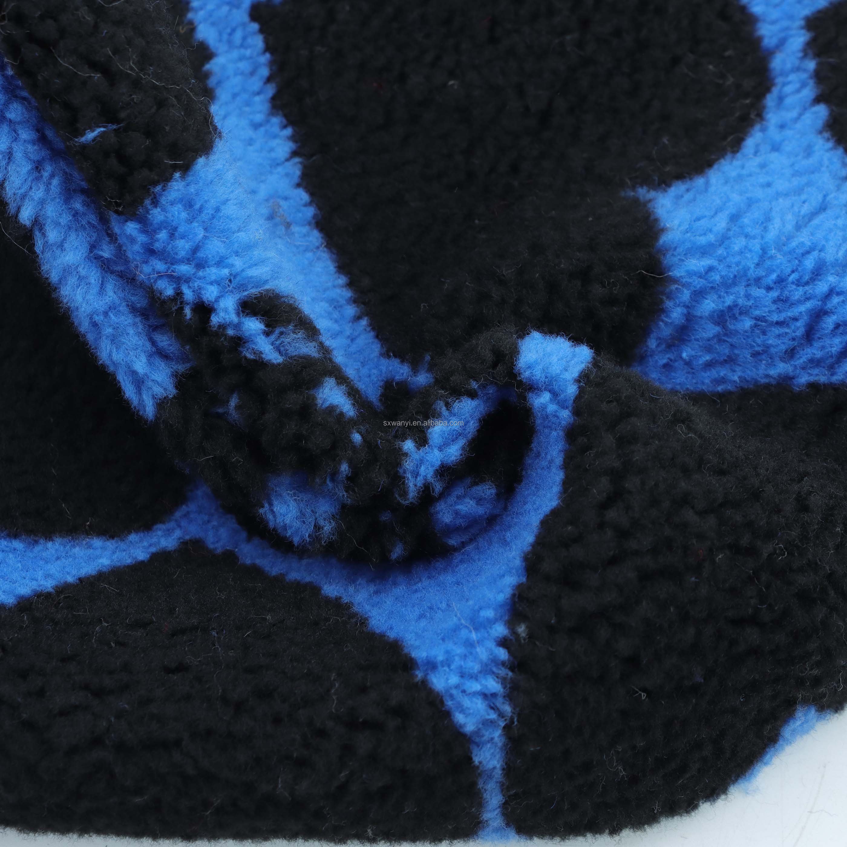 Recycled Free customization 100 Polyester Fabric Fleece Jacquard polar sherpa Fabric for Shoes Clothing And Hats Toys Home Texti