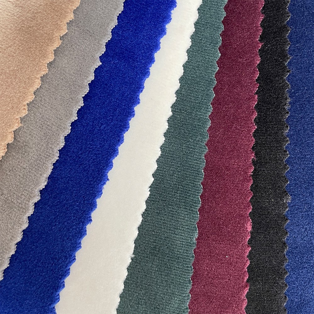 Super Soft 100% Polyester Velour Fabric Stretchy Knitted Nonwoven Weft Type 280gsm Anti-Pill for Women and Girls Toy Fabric