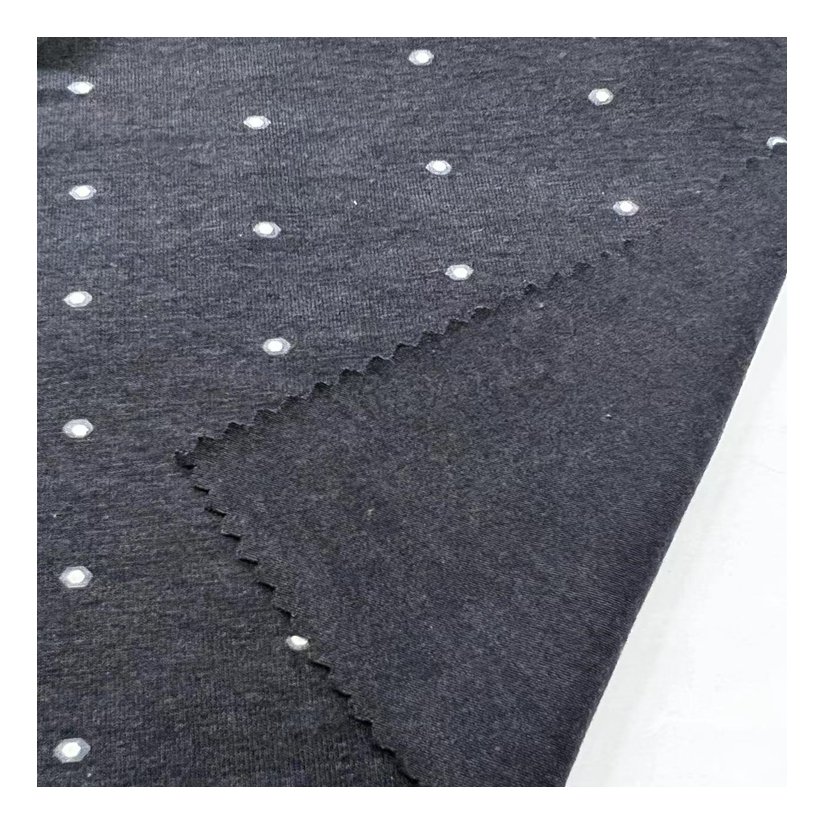Eco-friendly 68% Bamboo 27%cotton 5% Spandex printed Knitted Organic Bamboo Fabric for Clothing
